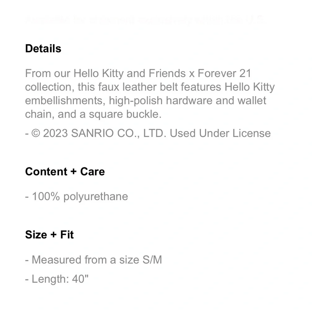 New hello kitty wallet chain belt - Picture 5 of 9